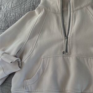 lululemon Cream Scuba Hoodie